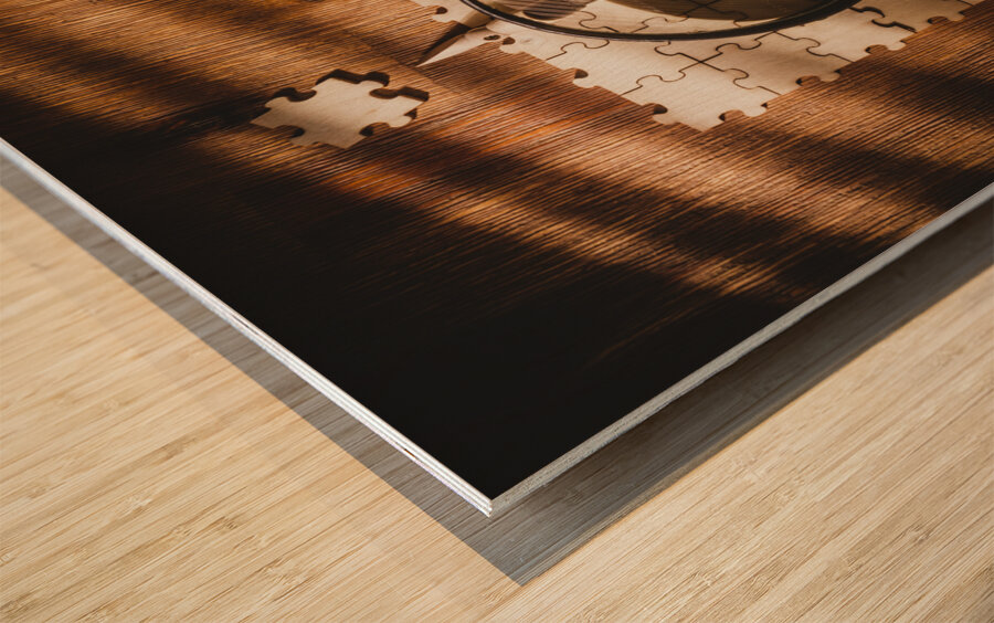 Hole in the plot Wood print