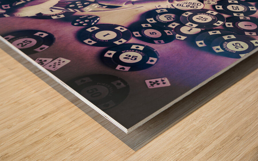 On the house Wood print