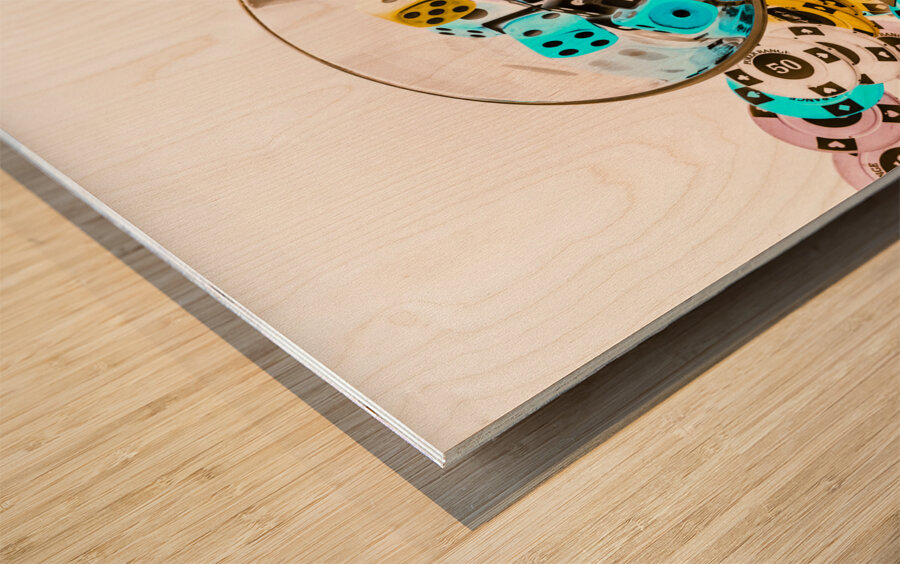 Roll playing Wood print