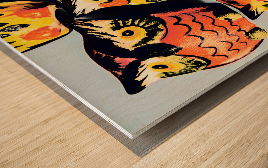 Owlrangement  Wood print