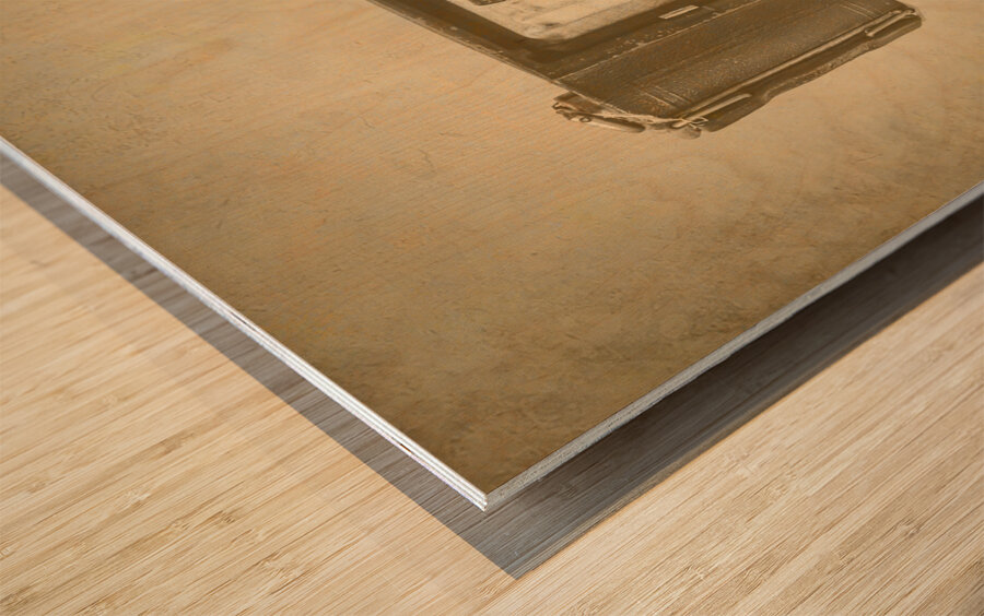 Unfolding history  Wood print