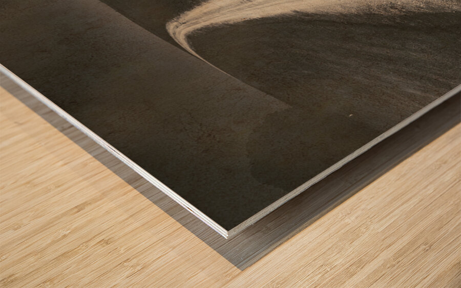 Uphill turns Wood print