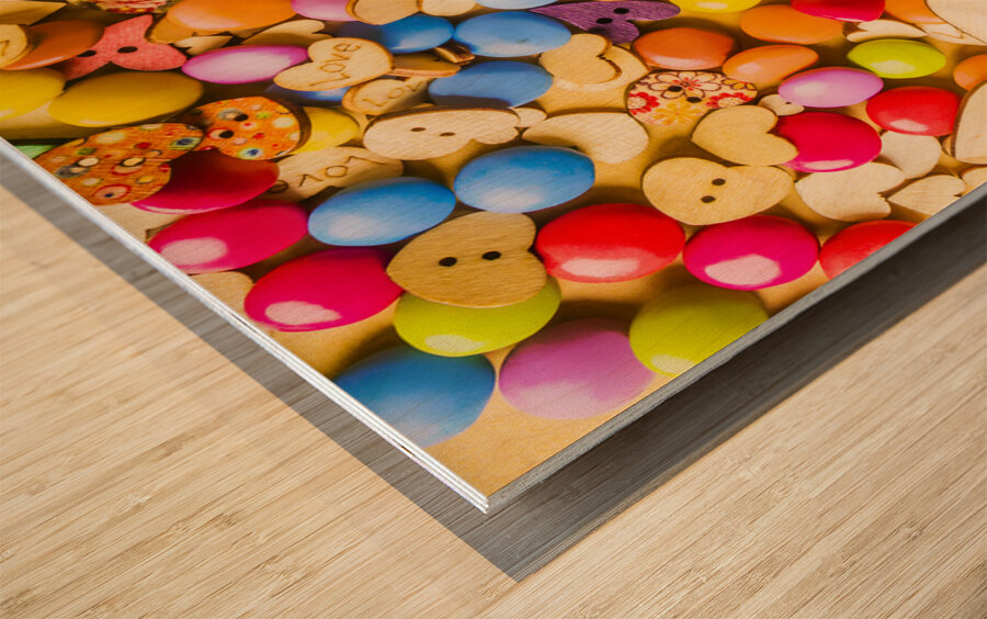 Hearts And Sweets Wood print
