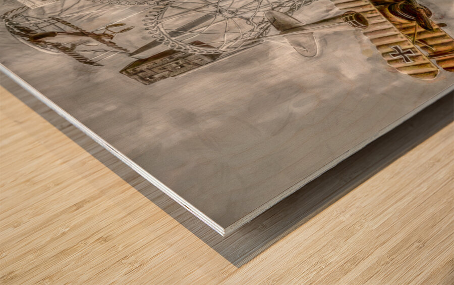 Wiretap Wonder Wood print