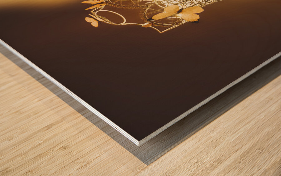 Electric cages Wood print