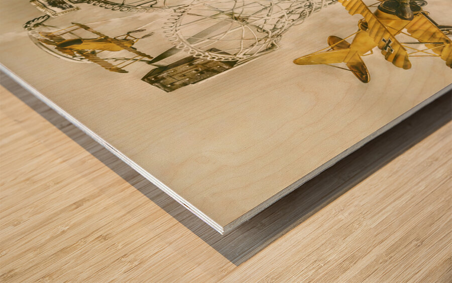 Meshination Wood print