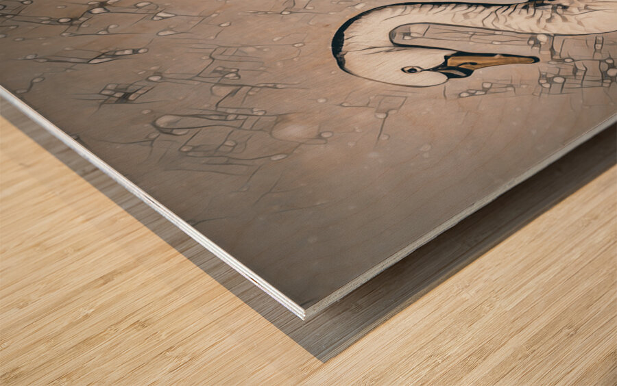 Reflective synopsis  Wood print