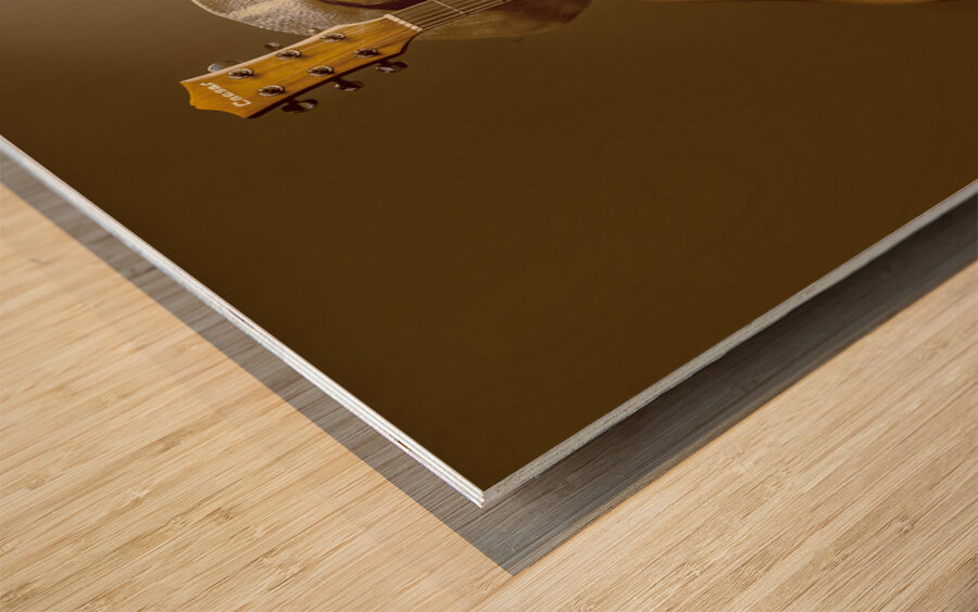 The Stage Poet Wood print