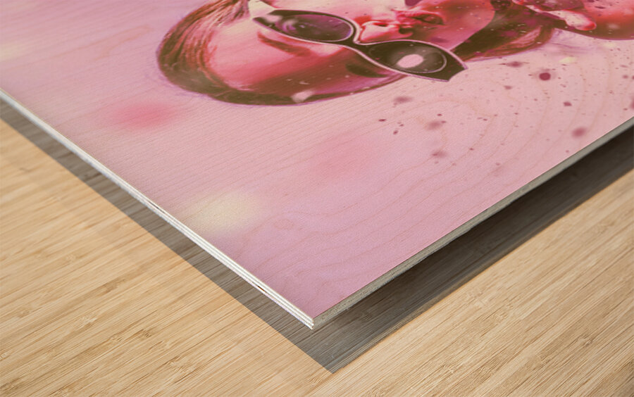 Summer Kiss Wood print