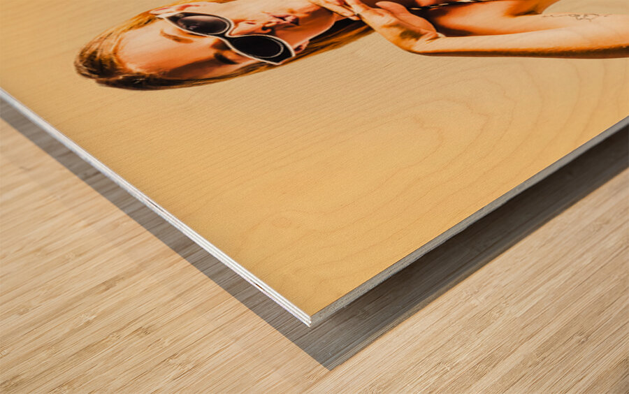 Beach Beauty Wood print