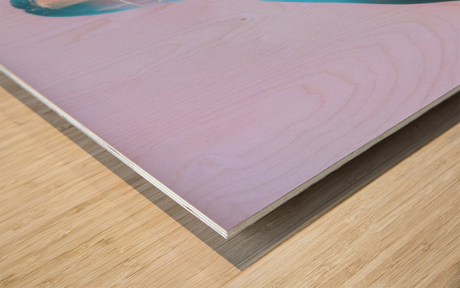 Beach Babe Pop Art Wood print