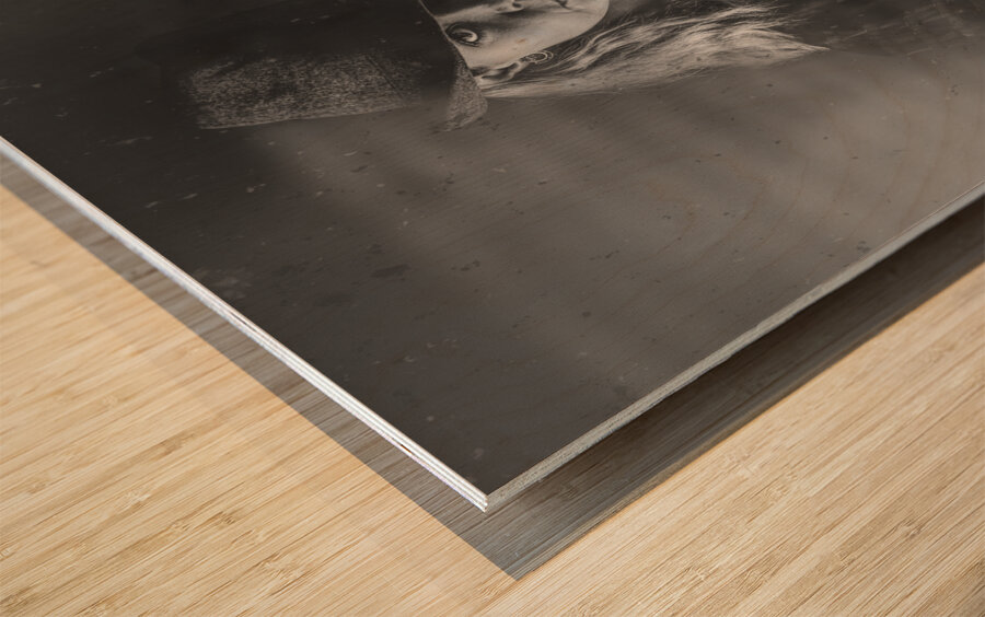 Noir Detecting Wood print