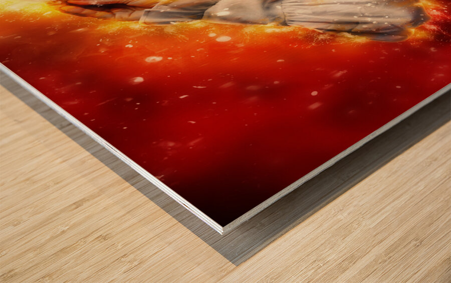 Empires Of Fire Wood print