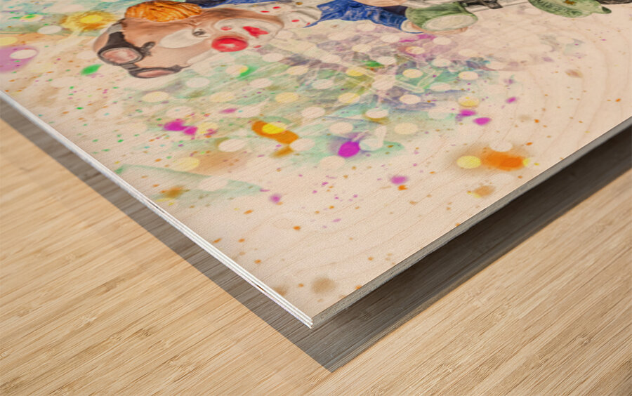 Sidecar Sideshow Wood print