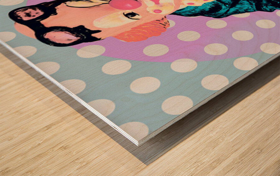 Clowning Round Wood print