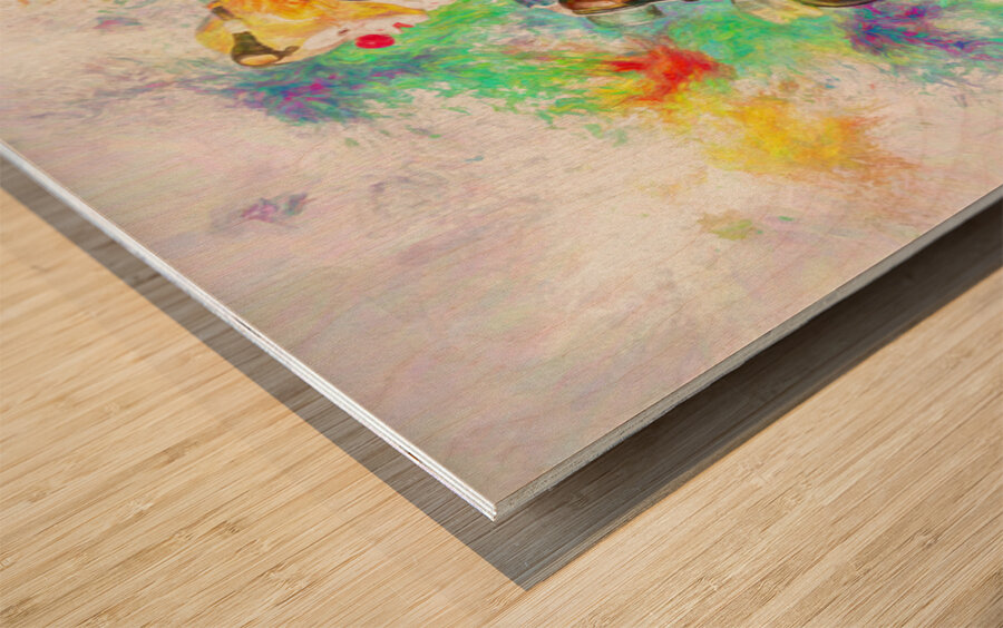 Colors Of Carnival Creativity  Wood print