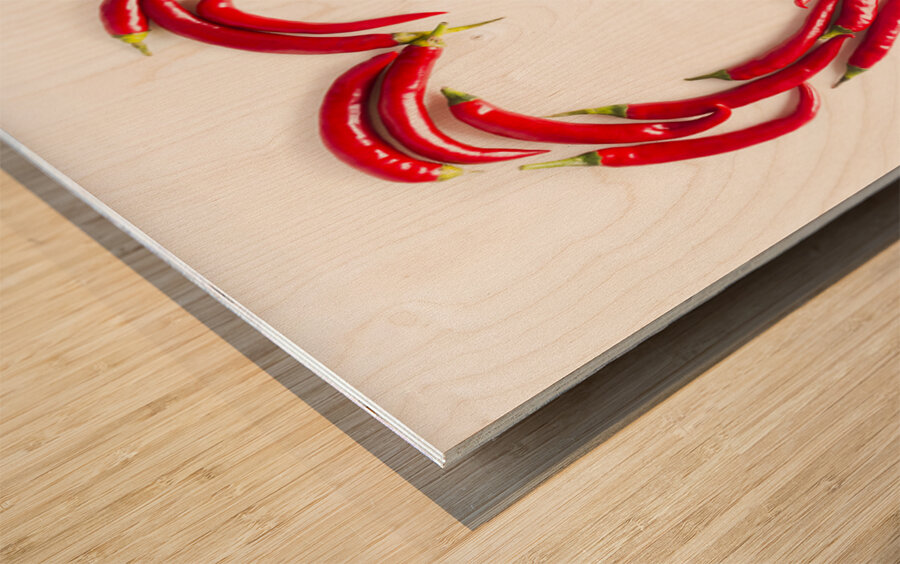 Red hot stuff Wood print