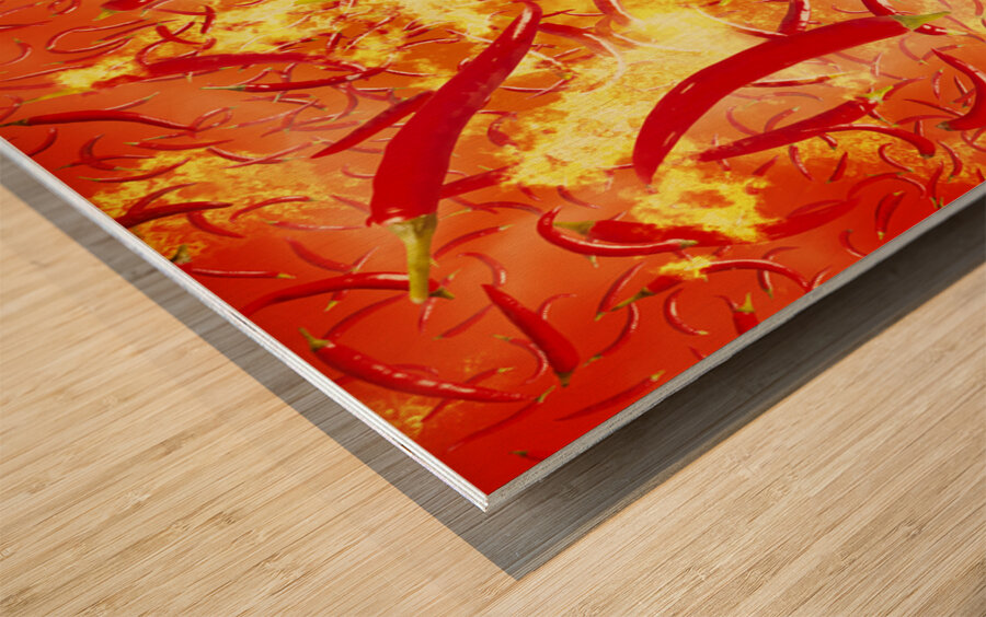 Scorchilli Wood print