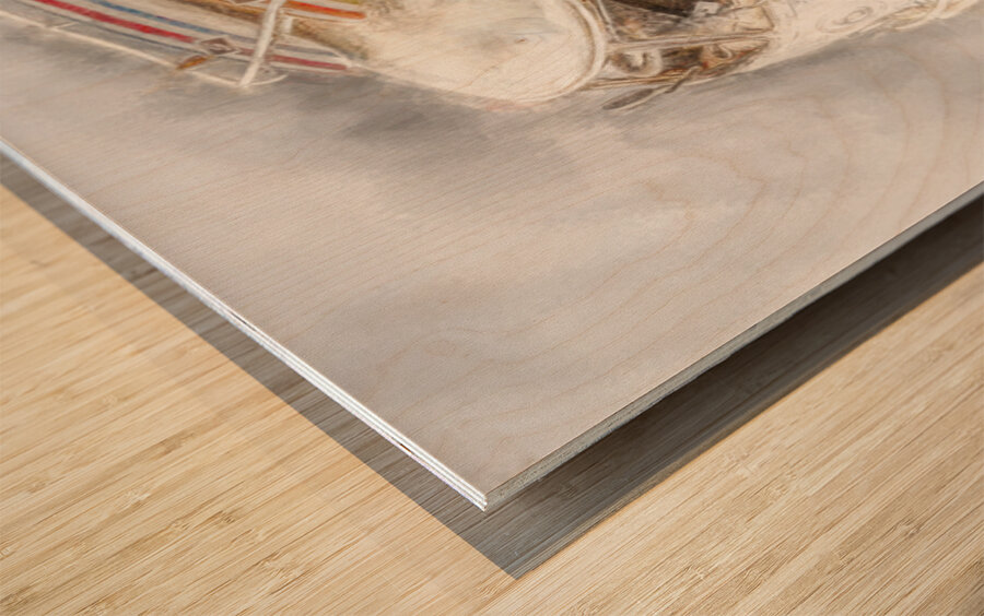 Van Going Wood print