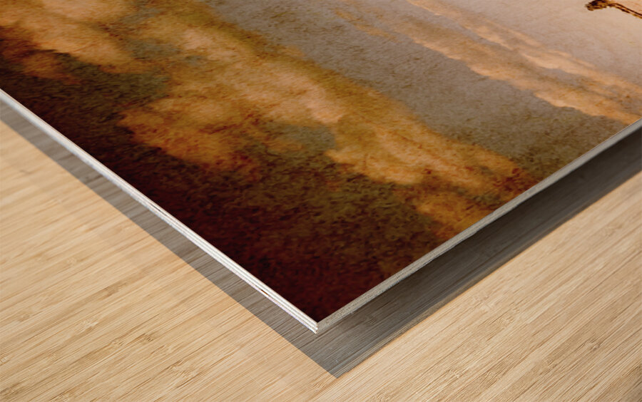 Weathered Farmstead  Wood print