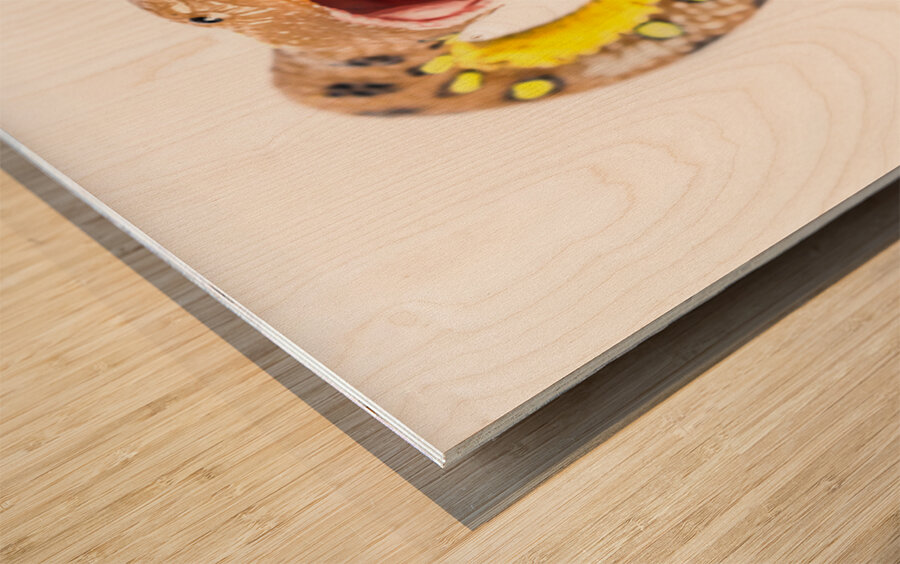 Snake vs Snake Wood print