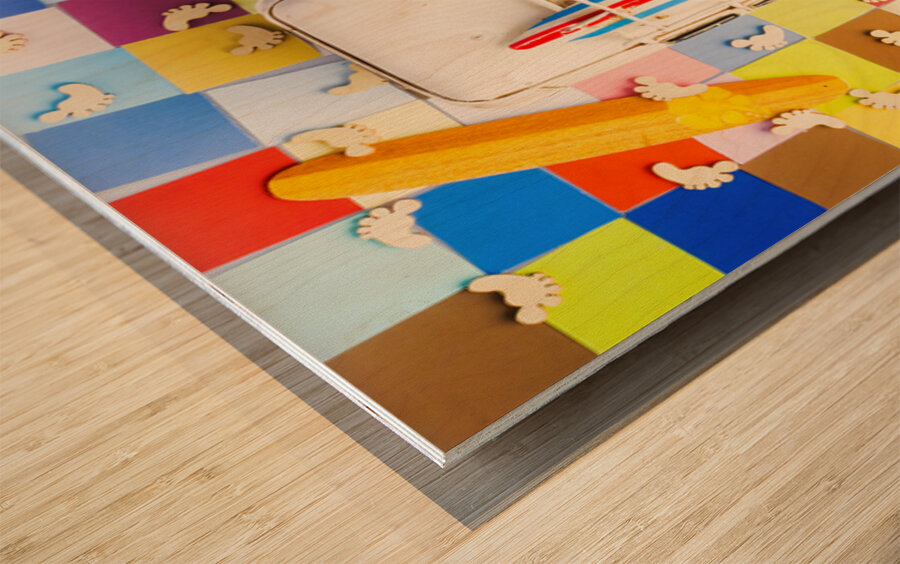 Coasting Colors Wood print