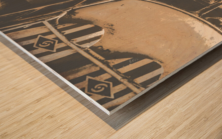 Coast Tin Through Wood print