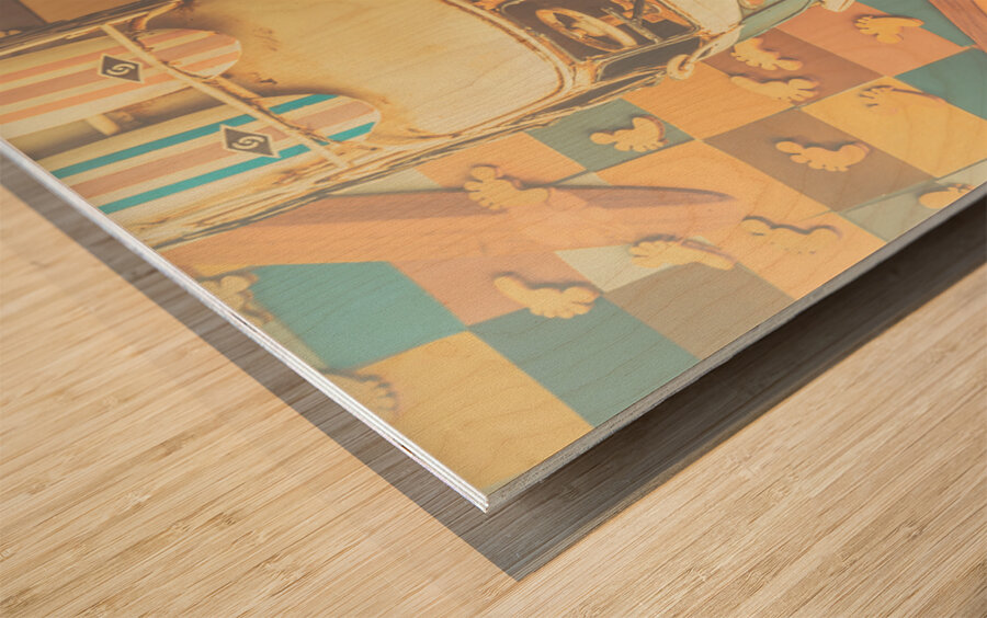 Beachstalgia Wood print