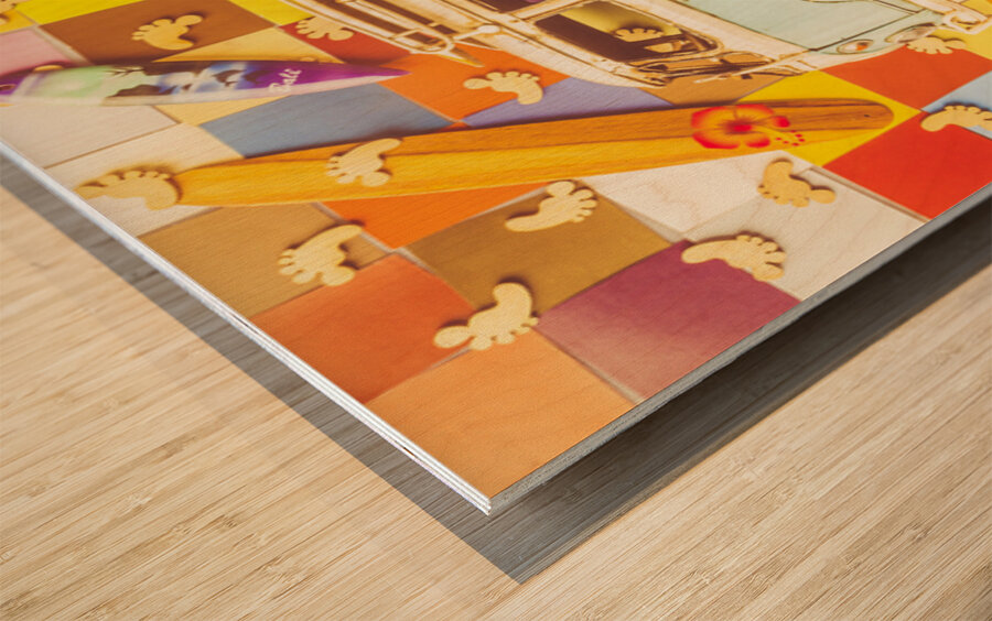 Beachside Wood print