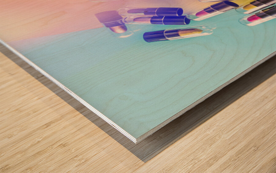 Colour Fall Wood print