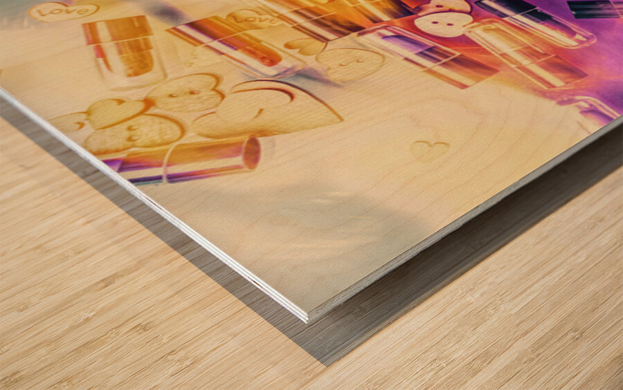 Make Up Wood print