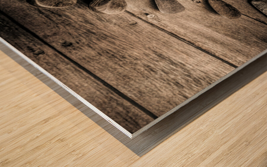 Not Over The Hill Wood print