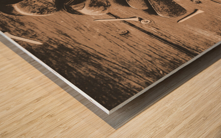 2 Under Par Wood print