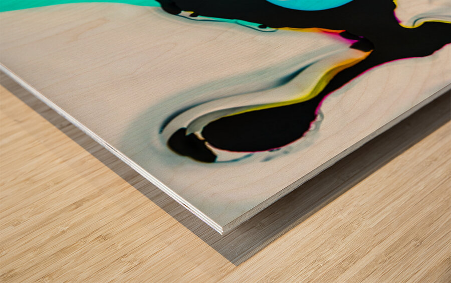 Mercury flow Wood print