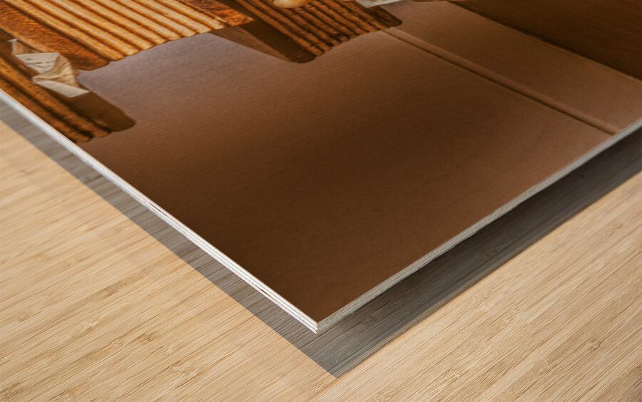 The Bookery  Wood print