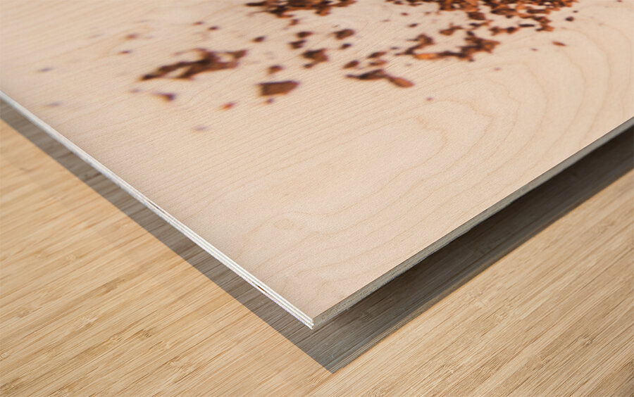 Ground Coffee Wood print
