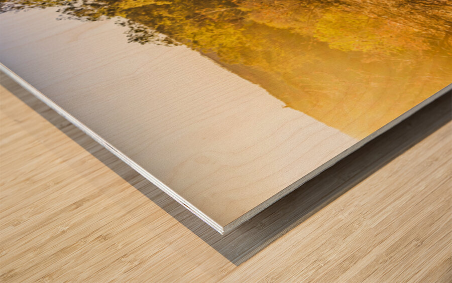 Awash In Sundown Wood print