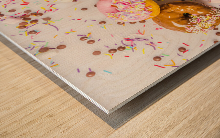 The Cakery Bakery Wood print