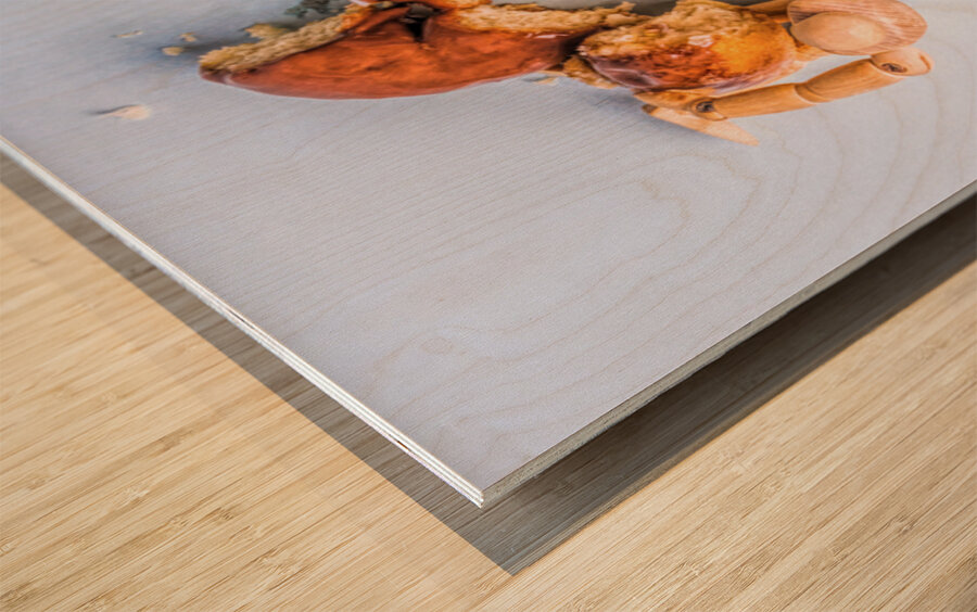 Party Puppets  Wood print