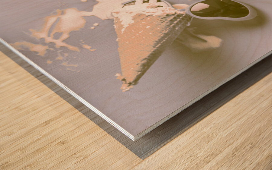 Waffle On Wood print