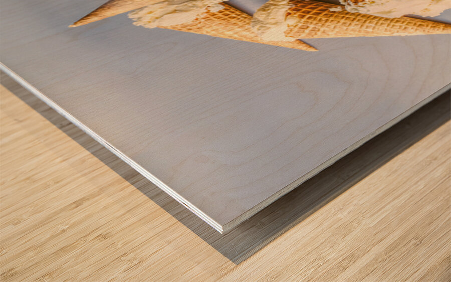 Dairy Drops Wood print