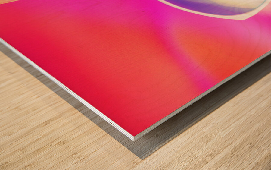 Bubblegum Summer Wood print