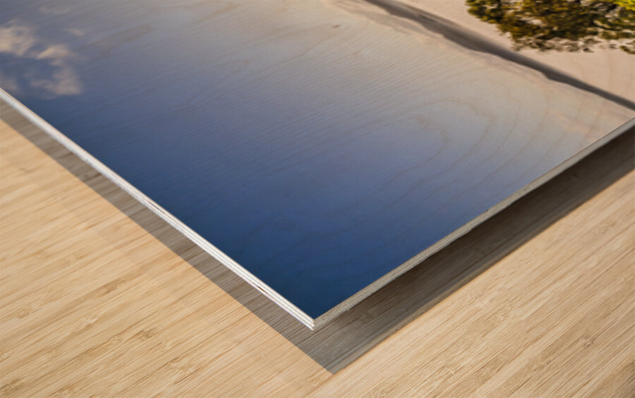 Fog Swept Mountains Wood print