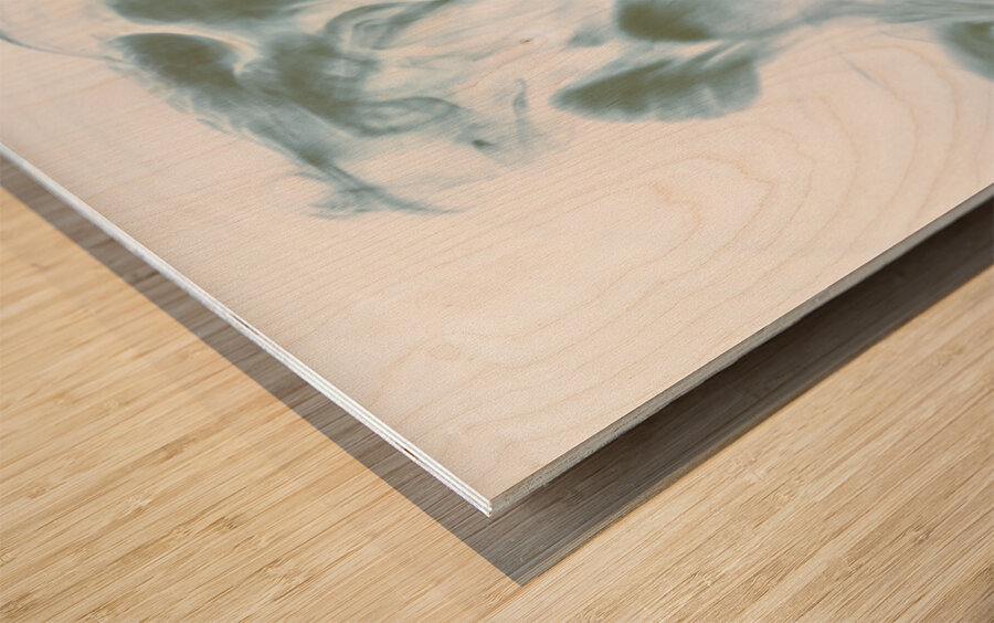 Blue Wash Wood print