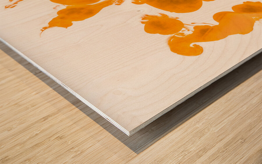 Dab And Dot Wood print