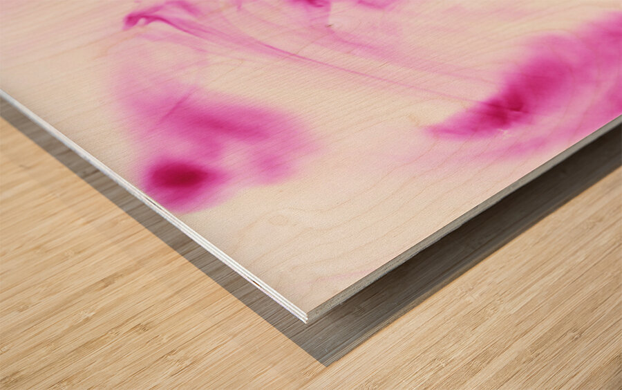 Lines And Waves Wood print