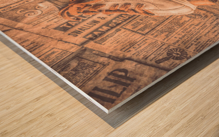 Loft Laces Wood print