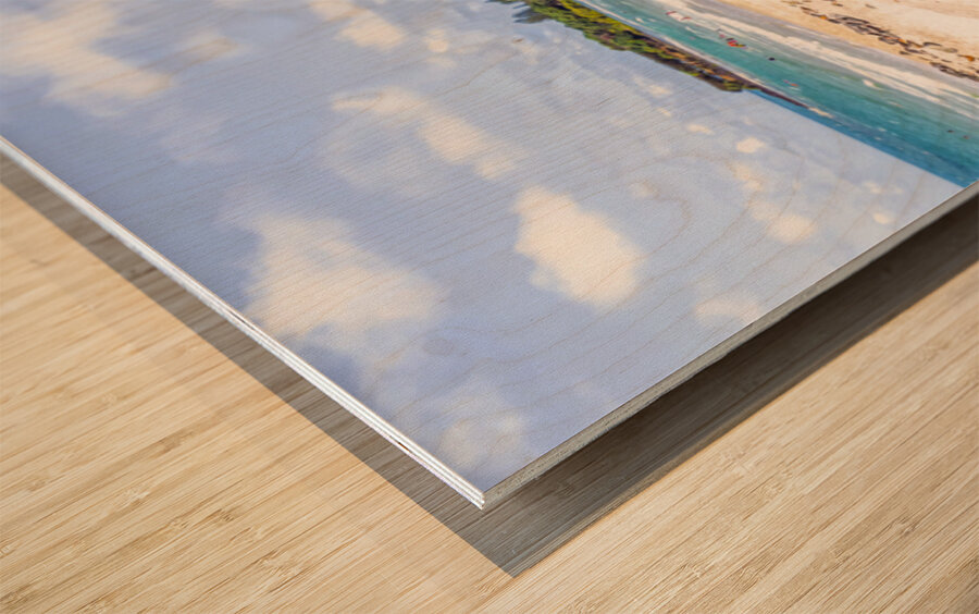 Promenade Paradise Wood print