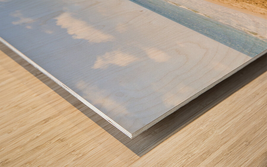 Beyond The Palms Wood print