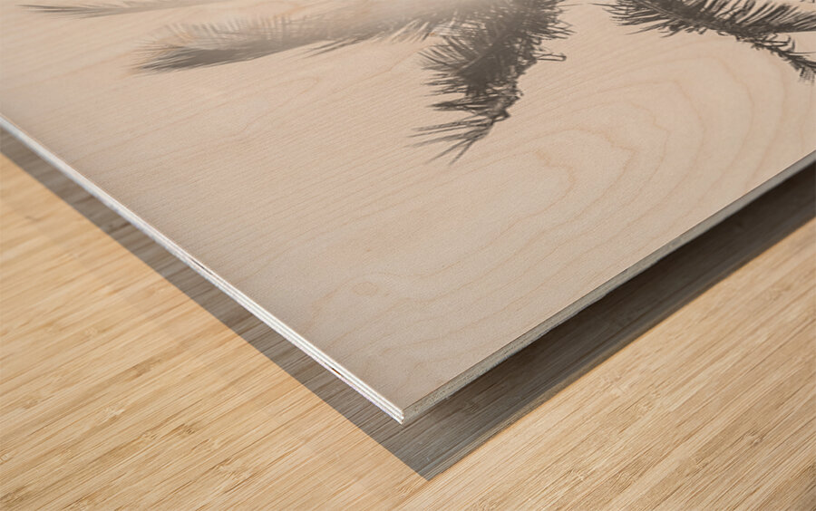 Leafy Shades Wood print